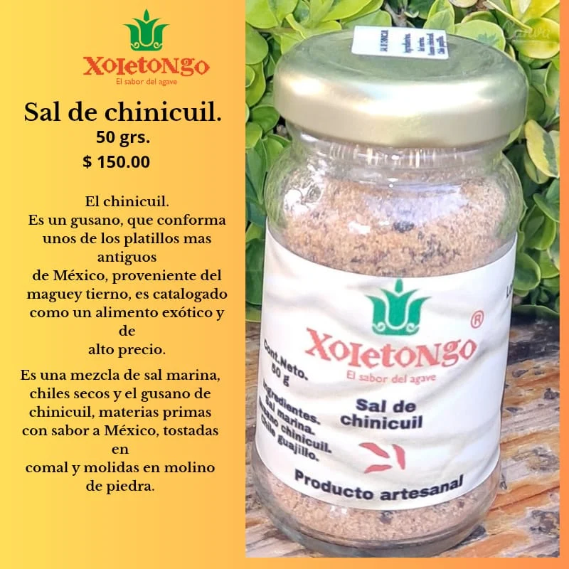 Producto sal de chinicuil Xoletongo Producto sal de chinicuil Xoletongo